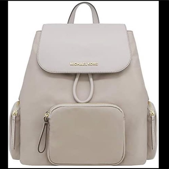 Michael Kors Handbags - NWT Michael Kors Abbey Cement Backpack